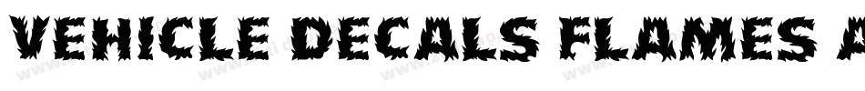 Vehicle Decals Flames Art字体转换